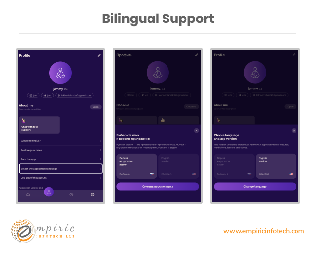 Bilingual Support in Ab.Money Flutterflow app